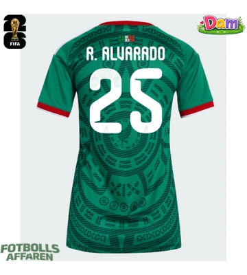 Mexiko Roberto Alvarado #25 Hemmatröja Kvinnor VM 2026 Kortärmad